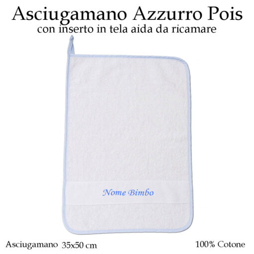 Asciugamano-asilo-nido-Azzurro-pois-605