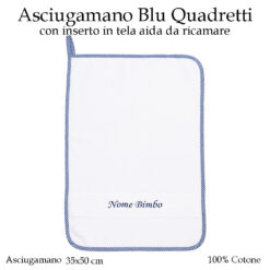 Asciugamano-asilo-nido-blu-quadretti-AS02-07