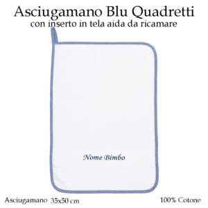 Asciugamano-asilo-nido-blu-quadretti-AS02-07