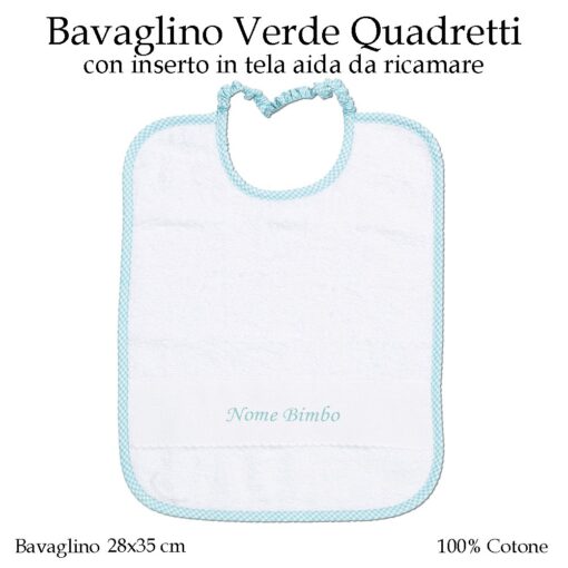 Bavaglino-da-ricamare-asilo-nido-verde-quadretti-AS02-03