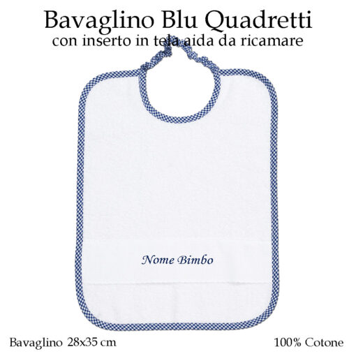 Bavaglino-personalizzato-asilo-nido-blu-quadretti-AS02-07