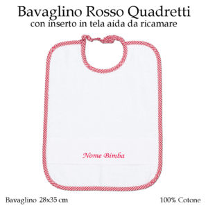 Bavaglino-personalizzato-asilo-nido-rosso-quadretti-AS02-01