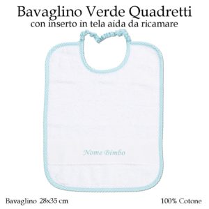 Bavaglino-personalizzato-asilo-nido-verde-quadretti-AS02-03