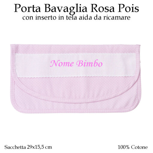 Porta-bavaglia-asilo-nido-rosa-pois-604