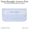 Porta Bavaglia Scuola Materna Azzurro Pois