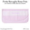Porta Bavaglia Asilo Nido Rosa Pois