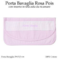 Porta Bavaglia Asilo Nido Rosa Pois