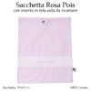 Sacchetta Scuola Materna Rosa Pois