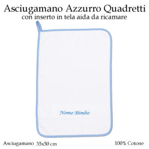 Set-asilo-Azzurro-Quadretti-AS02-09-componente-asciugamano