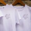 T-shirt-girl-power-design-ricamata-feminist-maglietta-cotone-organico-sopracciglio