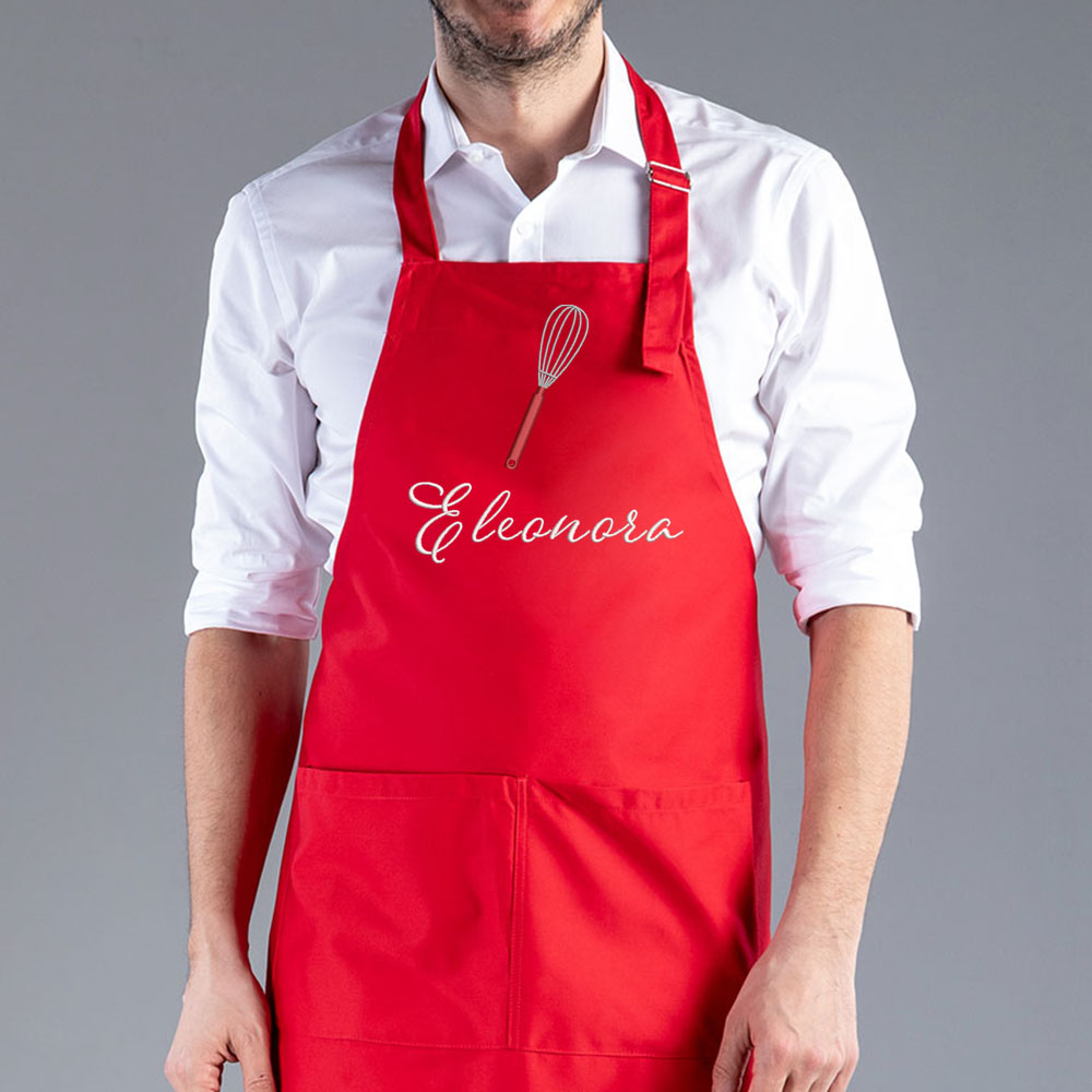 grembiule da cucina unisex personalizzabile con nome masterchef