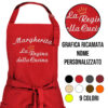 Grembiule La Regina della Cucina ricamato personalizzato