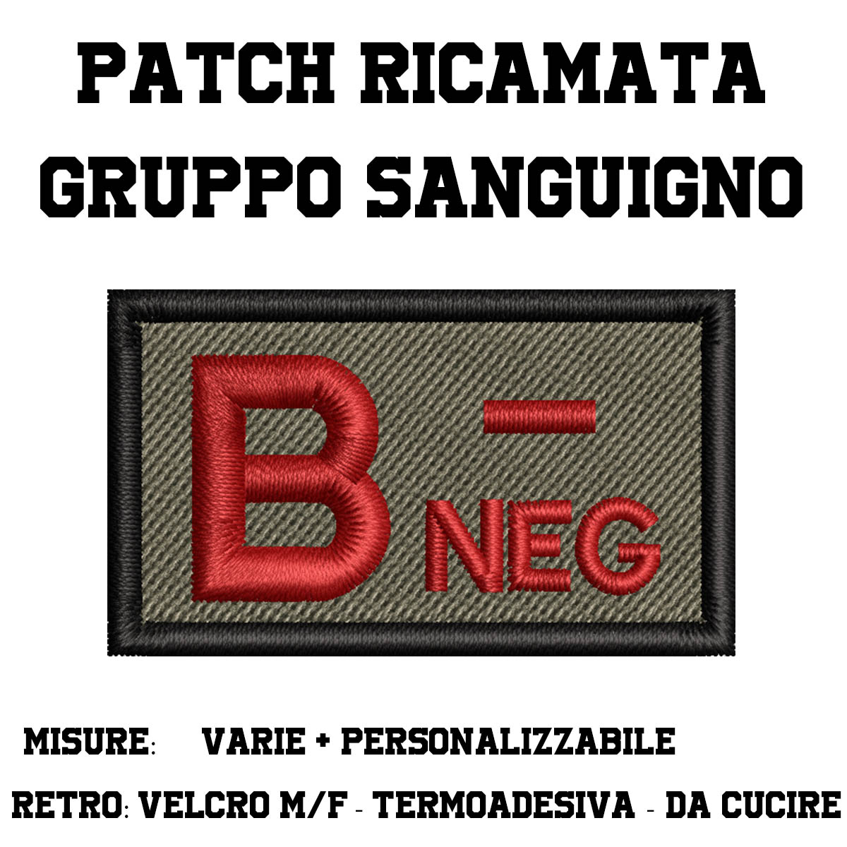 Patch Gruppo Sanguigno