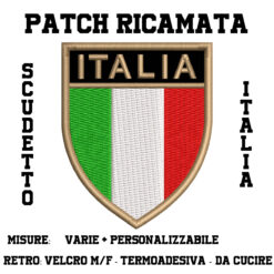 Patch Scudetto Italia ricamato