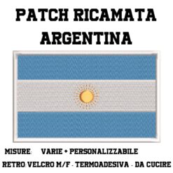 Patch bandiera Argentina Ricamata