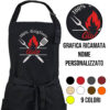 Grembiule Grigliaro 100% personalizzato ricamato