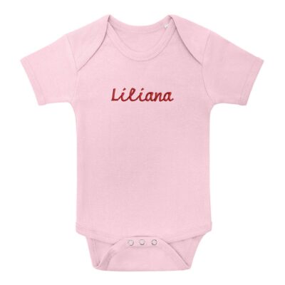 body neonato personalizzato con nome liliana