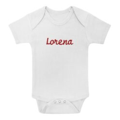 body neonato personalizzato con nome lorena