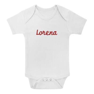 body neonato personalizzato con nome lorena