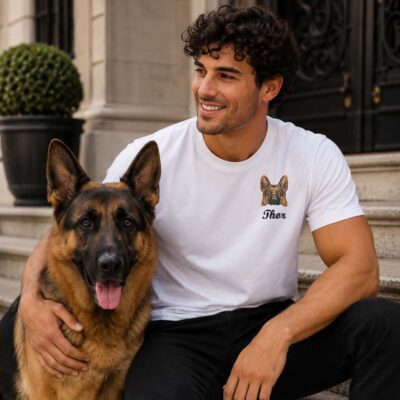 T-shirt-ricamta-cane-pastore-tedesco